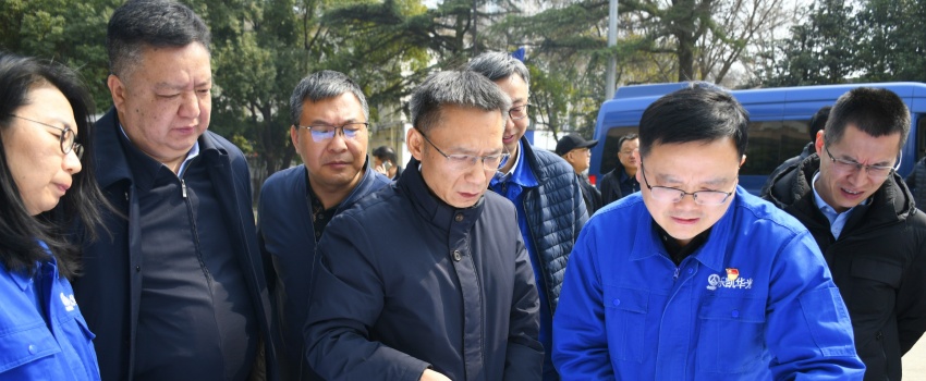 集團(tuán)公司黨組成員、總會(huì)計(jì)師陳林到樂凱華光調(diào)研